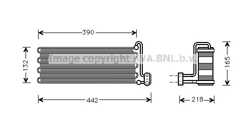 AVA QUALITY COOLING Испаритель, кондиционер OLV032